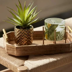 Bouclair Wood Rectangular Tray with Handles* Home Decorative Items & Objects