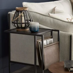 Bouclair Wood-Like & Metal Lantern* Home Decorative Items & Objects|Candles & Candle Stick Holders