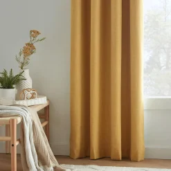 Bouclair Yellow Chita Blackout Curtain* Sheer Curtains & Window Sheer Panels|Blackout Window Curtains